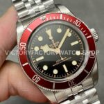 ZF Factory Tudor Black Bay 41mm 7941A1A0RU-0001 Full Steel Red Aluminum Bezel Black Dial Jubilee