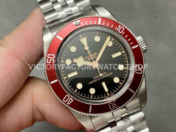 ZF Factory Tudor Black Bay 41mm 7941A1A0RU-0001 Full Steel Red Aluminum Bezel Black Dial Jubilee