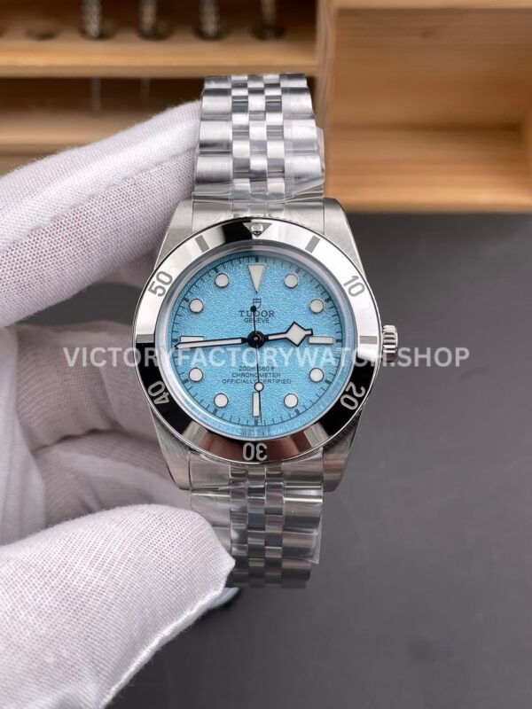 ZF Factory Tudor Black Bay 54 M79000N-0001 37mm Full Steel Aluminum Bezel Lagoon Blue Dial (3) ZF Factory Tudor Black Bay 54 lagoon blue dial