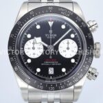 ZF Factory Tudor Black Bay Chrono 79360N-0001 41mm Full Steel Ceramic Bezel Black Dial Jubilee (2) ZF Factory Tudor Black Bay Chrono 79360N-0001 41mm Full Steel Ceramic Bezel Black Dial Jubilee