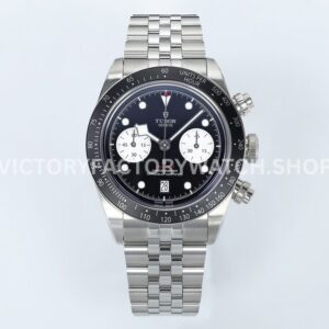 ZF Factory Tudor Black Bay Chrono 79360N-0001 41mm Full Steel Ceramic Bezel Black Dial Jubilee (3) ZF Factory Tudor Black Bay Chrono 79360N-0001 black dial