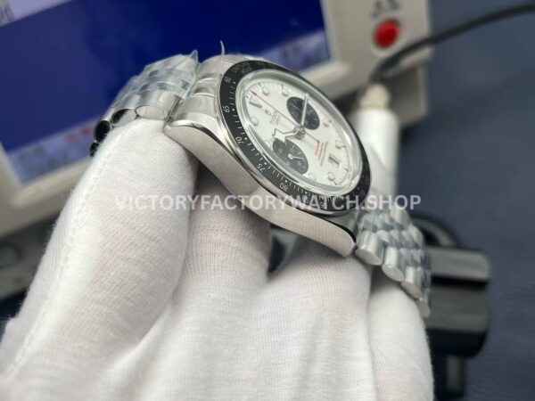 ZF Factory Tudor Black Bay Chrono 79360N-0002 41mm Full Steel Ceramic Bezel White Dial Jubilee (2) ZF Factory Tudor Black Bay Chrono 79360N-0002 41mm Full Steel Ceramic Bezel White Dial Jubilee