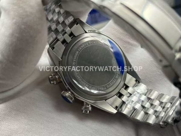 ZF Factory Tudor Black Bay Chrono 79360N-0002 41mm Full Steel Ceramic Bezel White Dial Jubilee (9) ZF Factory Tudor Black Bay Chrono 79360N-0002 41mm Full Steel Ceramic Bezel White Dial Jubilee