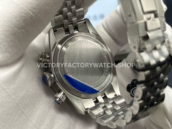 ZF Factory Tudor Black Bay Chrono 79360N-0024 41mm Full Steel Ceramic Bezel Turquoise Dial Jubilee (9) ZF Factory Tudor Black Bay Chrono 79360N-0024 41mm Full Steel Ceramic Bezel Turquoise Dial Jubilee