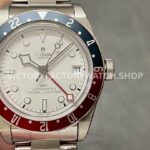 ZF Factory Tudor Black Bay GMT M79830RB-0010 41mm Full Full Aluminum Pepsi Bezel White Dial (1) ZF Factory Tudor Black Bay GMT M79830RB-0010 white dial