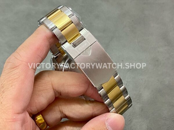 ZF Factory Tudor Black Bay GMT M79833MN-0001 41mm Half Yellow Gold Aluminum Bezel Black Dial