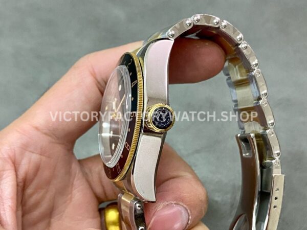 ZF Factory Tudor Black Bay GMT M79833MN-0001 41mm Half Yellow Gold Aluminum Bezel Black Dial