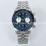 ZF Factory Tudor Heritage Black Bay Chrono 79360B-0002 41mm Full Steel Blue Ceramic Bezel Blue Dial Jubilee (7) ZF Factory Tudor Heritage Black Bay Chrono blue dial