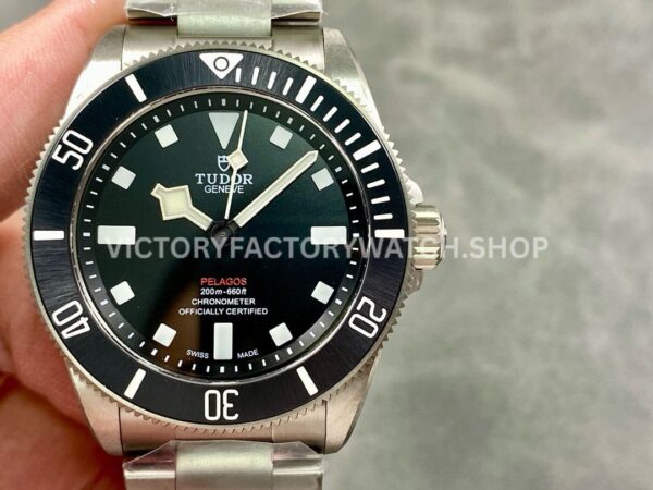 ZF Factory Tudor Pelagos 25407N-0001 39mm Full Titanium Aluminum Bezel Black Dial (4) ZF Factory Tudor Pelagos 25407N-0001 black dial