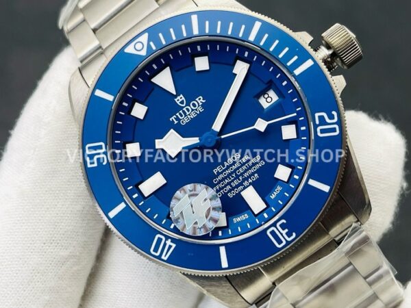 ZF Factory Tudor Pelagos M25600TB-000142mm Full Titanium Blue Ceramic Bezel Blue Dial (7) ZF Factory Tudor Pelagos M25600TB-0001 42mm Full Titanium Blue Ceramic Bezel Blue Dial