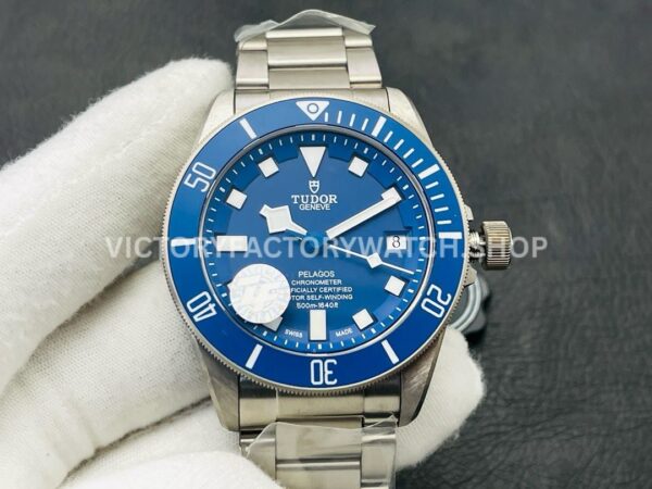 ZF Factory Tudor Pelagos M25600TB-000142mm Full Titanium Blue Ceramic Bezel Blue Dial (9) ZF Factory Tudor Pelagos M25600TB-0001 blue dial