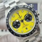 3CF Factory Tudor Black Bay Chrono M79310N-0001 41mm Full Steel Yellow Dial