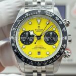 3CF Factory Tudor Black Bay Chrono M79310N-0001 41mm Full Steel Yellow Dial Jubilee