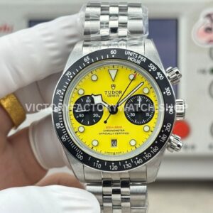 3CF Factory Tudor Black Bay Chrono M79310N-0001 41mm Full Steel Yellow Dial