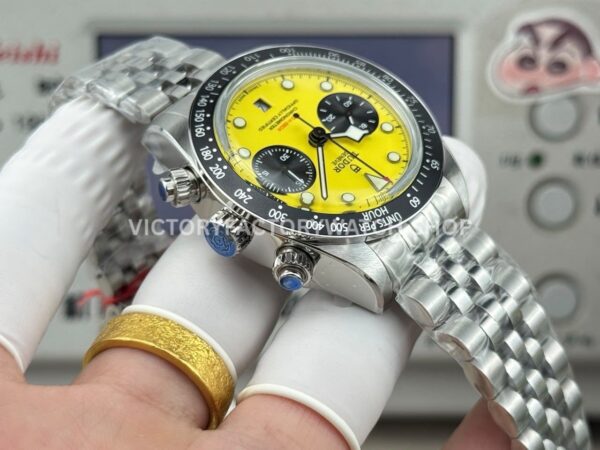 3CF Factory Tudor Black Bay Chrono M79310N-0001 41mm Full Steel Yellow Dial Jubilee