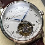 A. Lange & Söhne Tourbillon 1815 730.025F 42mm Steel Leather Strap Arabic Numerals Silver Dial (5) A. Lange & Söhne Tourbillon 1815 730.025F 42mm Steel Leather Strap Arabic Numerals Silver Dial