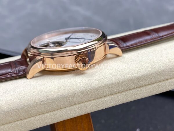 A. Lange & Söhne Tourbillon 1815 730.032 42mm Rose Gold Leather Strap Arabic Numerals Silver Dial (1) A. Lange & Söhne Tourbillon 1815 730.032 42mm Rose Gold Leather Strap Arabic Numerals Silver Dial