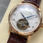 A. Lange & Söhne Tourbillon 1815 730.032 42mm Rose Gold Leather Strap Arabic Numerals Silver Dial (5) A. Lange & Söhne Tourbillon 1815 730.032 42mm Rose Gold Leather Strap Arabic Numerals Silver Dial