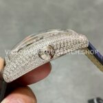 ABF Factory Franck Muller Cintrée Curvex 8880 T D CD 39.5mm Diamond Leather Strap White Diamond Dial