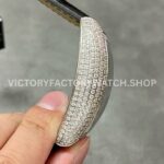 ABF Factory Franck Muller Cintrée Curvex 8880 T D CD 39.5mm Diamond Leather Strap White Diamond Dial