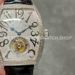 ABF Franck Muller Cintree Curvex 8880 T D CD white dial leather strap