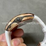 ABF Factory Franck Muller Vanguard  V 45 SC DT 44mm Rose Gold Rubber Strap White Dial