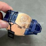 ABF Factory Franck Muller Vanguard V 45 SC DT 5N BL 44mm Diamond Rose Gold Rubber Strap Blue Dial