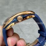 ABF Factory Franck Muller Vanguard V 45 SC DT 5N BL 44mm Rose Gold Rubber Strap Blue Dial
