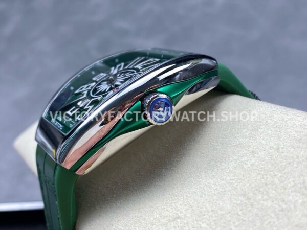 ABF Factory Franck Muller Vanguard V 45 SC DT YACHT 45mm Steel Rubber Strap Arabic Numerals Green ABF Factory Franck Muller Vanguard V 45 SC DT YACHT 45mm Steel Rubber Strap Arabic Numerals Green Dial