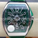 ABF Factory Franck Muller Vanguard V 45 SC DT YACHT 45mm Steel Rubber Strap Arabic Numerals Green (9) ABF Franck Muller Vanguard V45 Yacht green dial steel rubber strap