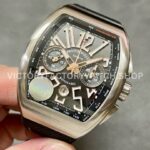 ABF Factory Franck Muller Vanguard V45 Chronograph 44mm Steel Rubber Strap Black Dial (5) ABF Factory Franck Muller Vanguard V45 Chronograph 44mm Steel Rubber Strap Black Dial