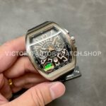 ABF Factory Franck Muller Vanguard V45 Chronograph 44mm Steel Rubber Strap Black Dial (7) ABF Factory Franck Muller Vanguard V45 Chronograph 44mm Steel Rubber Strap Black Dial