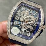 ABF Factory Franck Muller Vanguard V45 Dragon King Limited Edition 44mm Diamond Rubber Strap Bl ( ABF Factory Franck Muller Vanguard V45 Dragon King Limited Edition 44mm Diamond Rubber Strap Blue Dial