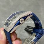 ABF Factory Franck Muller Vanguard V45 Dragon King Limited Edition 44mm Diamond Rubber Strap Bl ( (4) ABF Factory Franck Muller Vanguard V45 Dragon King Limited Edition 44mm Diamond Rubber Strap Blue Dial