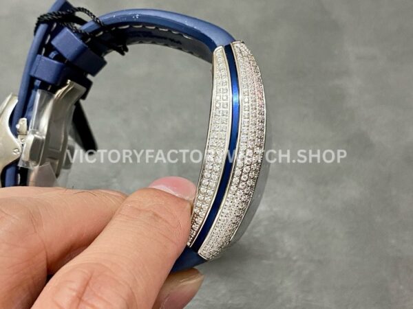 ABF Factory Franck Muller Vanguard V45 Dragon King Limited Edition 44mm Diamond Rubber Strap Bl ( (5) ABF Factory Franck Muller Vanguard V45 Dragon King Limited Edition 44mm Diamond Rubber Strap Blue Dial