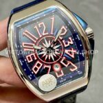 ABF Factory Franck Muller Vanguard V45 SC DT AC BL 44mm Steel Rubber Strap Blue Dial