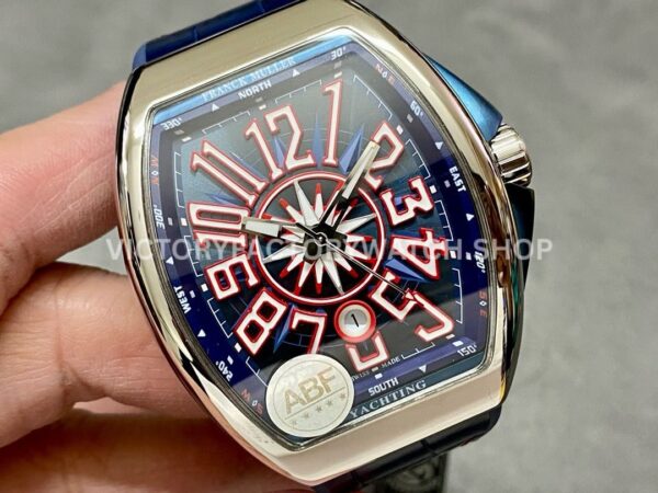 ABF Factory Franck Muller Vanguard V45 SC DT AC BL 44mm Steel Rubber Strap Blue Dial