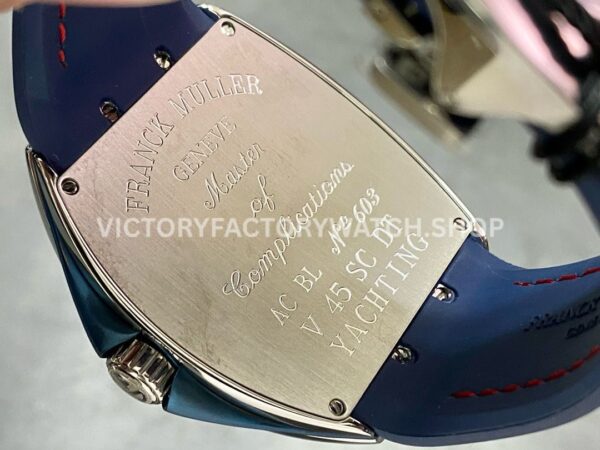 ABF Factory Franck Muller Vanguard V45 SC DT AC BL 44mm Steel Rubber Strap Blue Dial
