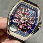 ABF Factory Franck Muller Vanguard V45 SC DT AC BL 44mm Steel Rubber Strap Blue Dial