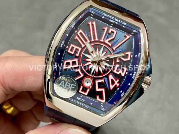 ABF Factory Franck Muller Vanguard V45 SC DT AC BL 44mm Steel Rubber Strap Blue Dial