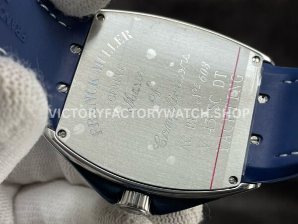 ABF Factory Franck Muller Vanguard V45 SC DT YACHTING 44mm Steel Rubber Strap Blue Dial