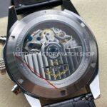 AF Factory Longines Conquest Chronograph L3.835.4.02.6 42mm Steel Leather Strap Green Eyes White Dial