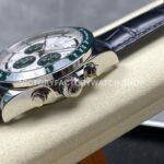 AF Factory Longines Conquest Chronograph L3.835.4.02.6 42mm Steel Leather Strap Green Eyes White Dial