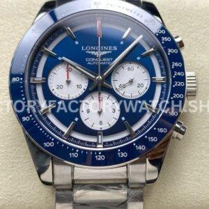 AF Longines Conquest L3.835.4.91.2 steel bracelet blue dial