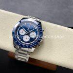 AF Factory Longines Conquest Chronograph L3.835.4.91.2 42mm Full Steel Strap White Eyes Blue Dial