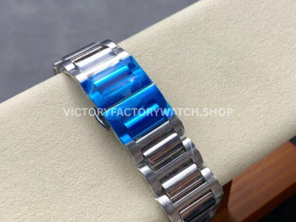 AF Factory Longines Conquest Chronograph L3.835.4.91.2 42mm Full Steel Strap White Eyes Blue Dial