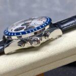 AF Factory Longines Conquest Chronograph L3.835.4.98.6 42mm Steel Leather Strap Blue Eyes White Dial