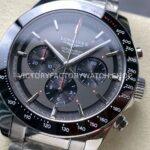 AF Factory Longines Conquest Chronograph L3.836.4.52.9 42mm Full Steel Strap Black Eyes Gray Dial (2) AF Factory Longines Conquest Chronograph L3.836.4.52.9 42mm Full Steel Strap Black Eyes Gray Dial