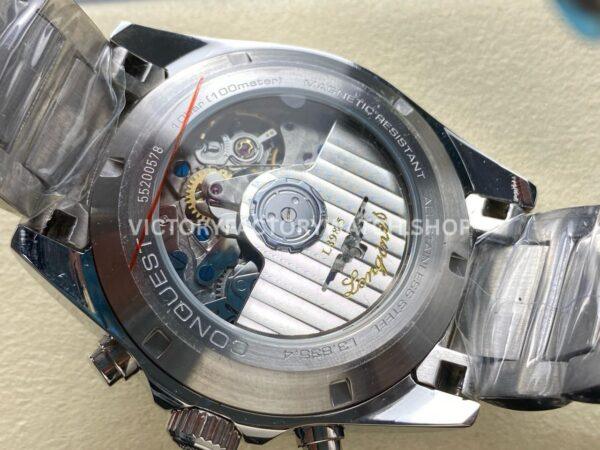 AF Factory Longines Conquest Chronograph L3.836.4.52.9 42mm Full Steel Strap Black Eyes Gray Dial (6) AF Factory Longines Conquest Chronograph L3.836.4.52.9 42mm Full Steel Strap Black Eyes Gray Dial