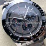 AF Factory Longines Conquest Chronograph L3.836.4.52.9 42mm Full Steel Strap Black Eyes Gray Dial (7) AF Factory Longines Conquest Chronograph L3.836.4.52.9 42mm Full Steel Strap Black Eyes Gray Dial